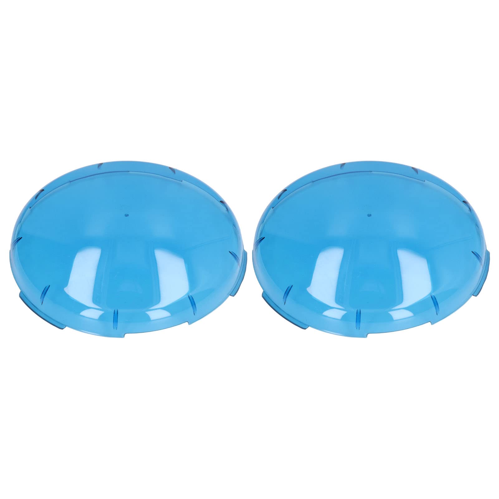 2Pcs 19cm Blue Transparent Pool Lamp Lens Covers, Durable Plastic Spa Light Covers for Underwater Lighting, Perfect for Pool Parties & Relaxing Spa Nights