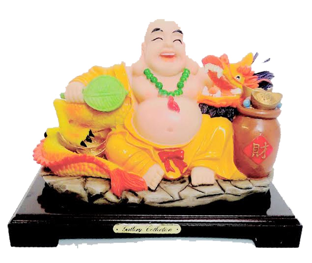 Buddha with Dragon Statue - Colorful Gallery Collection for Home Decor