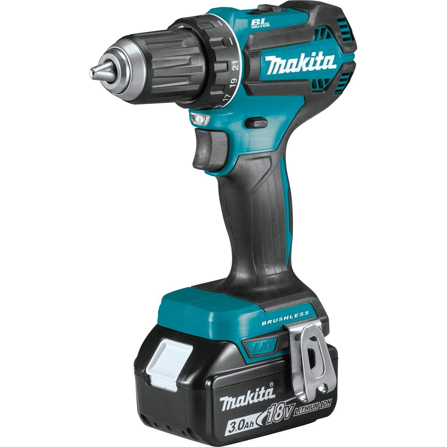 Makita XFD131 18V LXT® Brushless Cordless Drill Driver Kit with 1/2