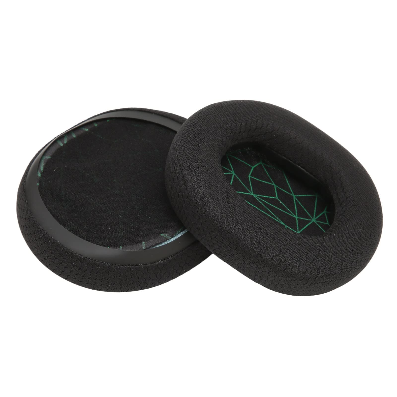 Replacement Ear Pads for Steelseries Arctis 1/3/5/7/9 Pro Headset - Breathable Mesh & Sponge Cushions, Noise Isolation Earpads (Black & Green) - Perfect for Gaming, Music & Long Wear Comfort