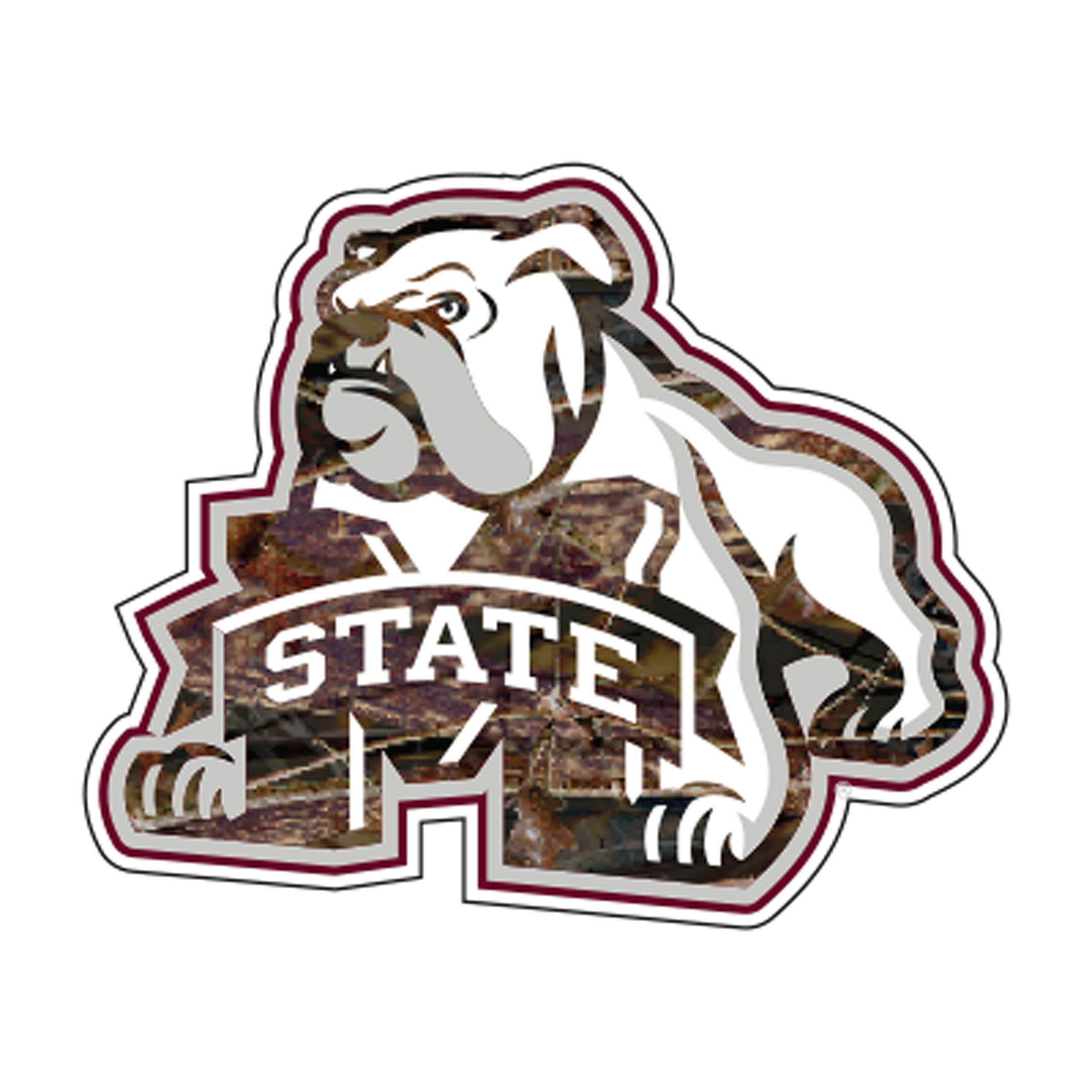 Mississippi State Bulldogs Large Vinyl Decal - Cornhole Decals, Camo Design - Perfect for Tailgating, Game Day Decor, and Outdoor Sports Events
