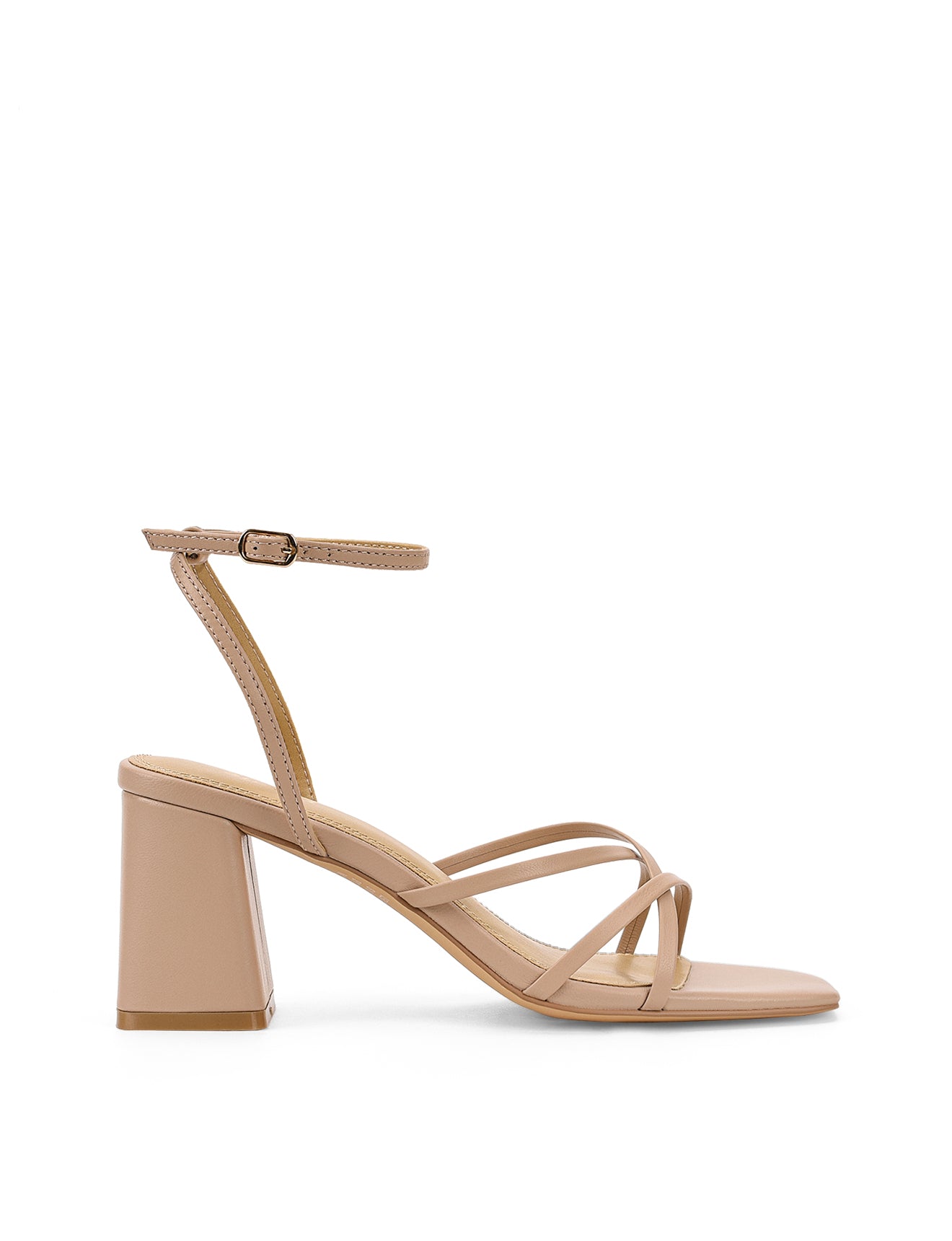 Straus Block Heel Sandals for Women - Comfortable Seashell Leather Summer Shoes - Perfect for Beach Weddings, Vacations & Casual Outings