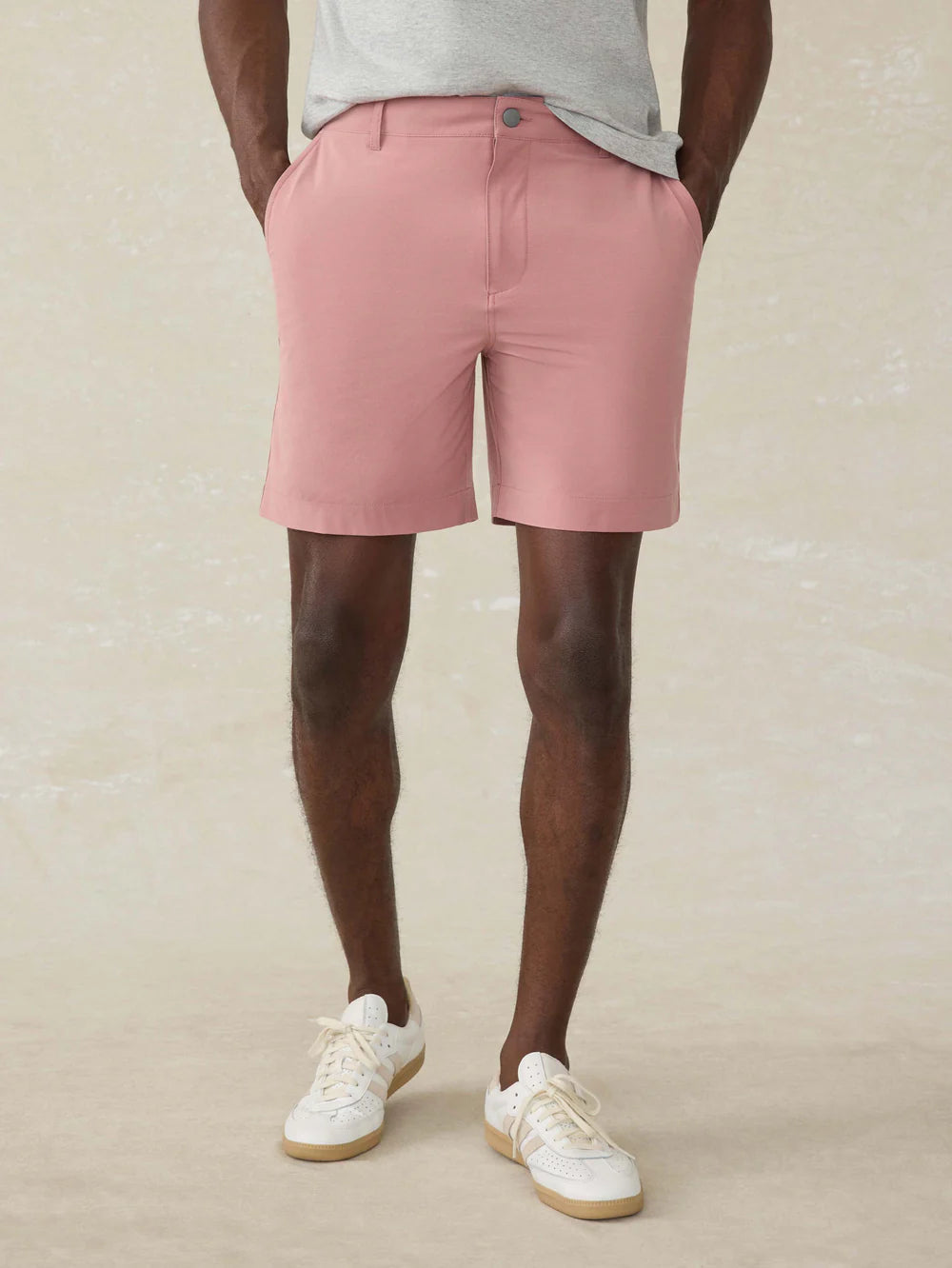 Faherty 7 Inch All Day Short 2.0 Men's Casual Shorts - Rose Red | Comfortable & Breathable for Summer, Beach, and Outdoor Activities