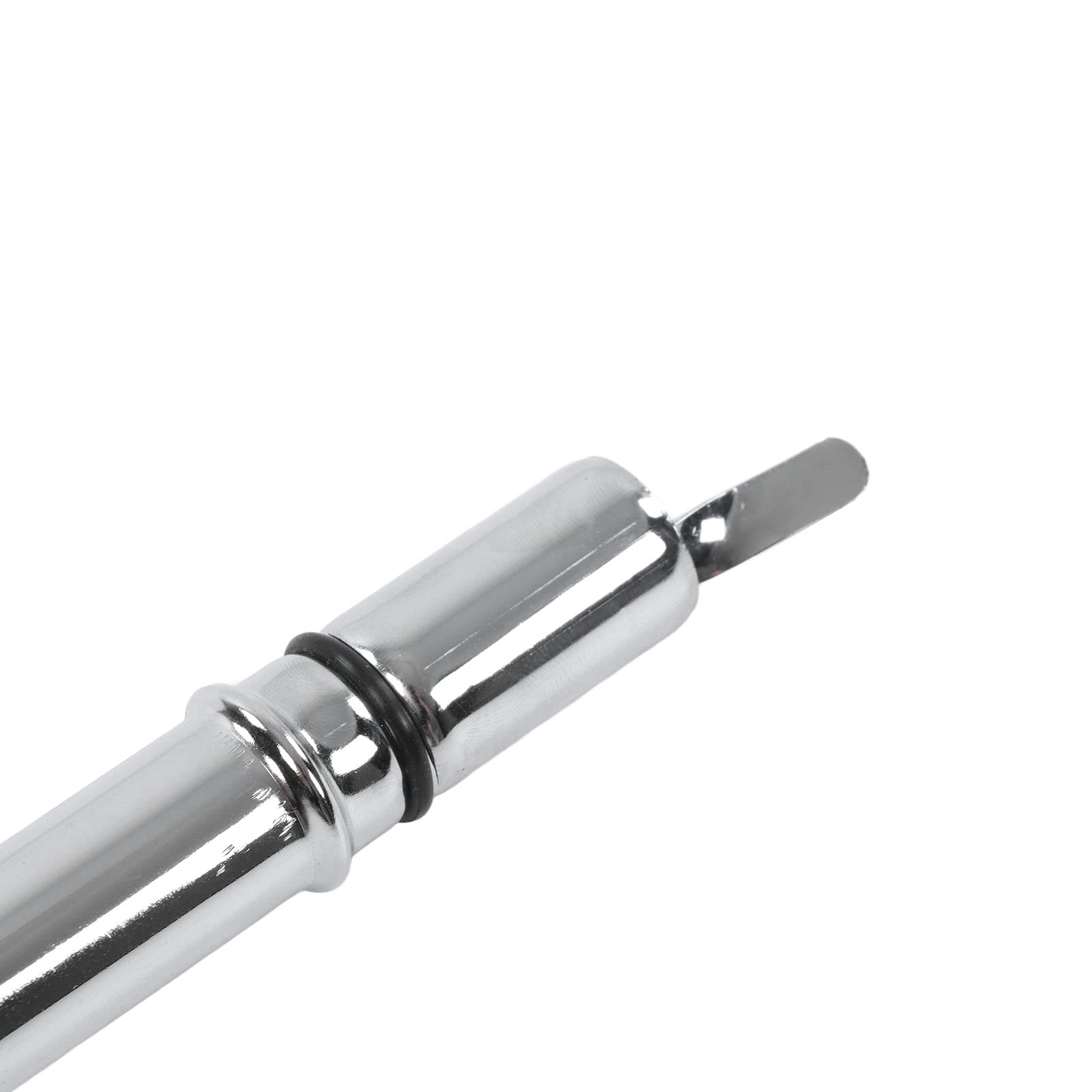 24in Stainless Steel Engine Oil Dipstick Tube for Turbo 400S TH400 Transmission - Chrome Silver Car Accessory | Perfect for Transmission Fluid Checks & Maintenance