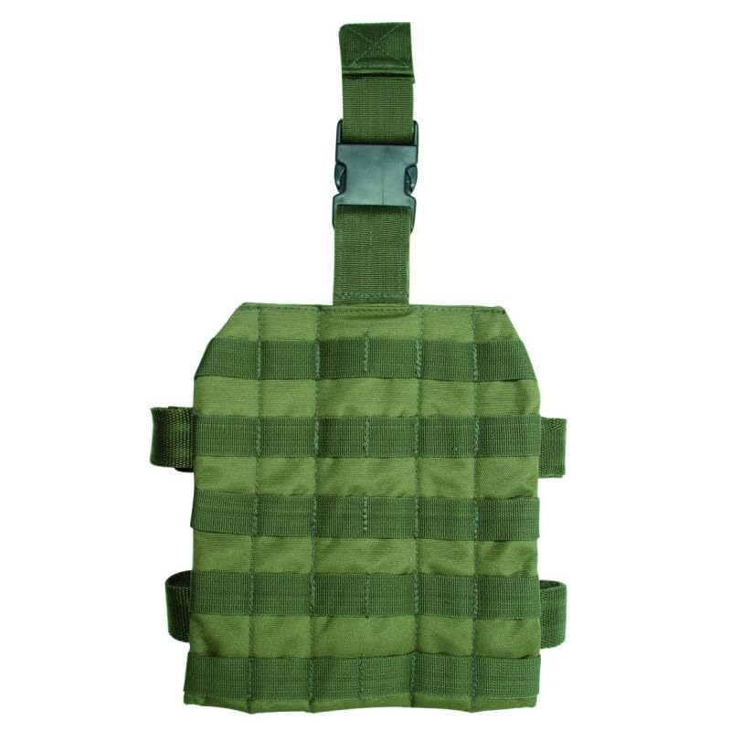 Mil-Tec MOLLE Leg Panel Pouch - Olive Green Tactical Gear for Military, Hiking & Outdoor Adventures