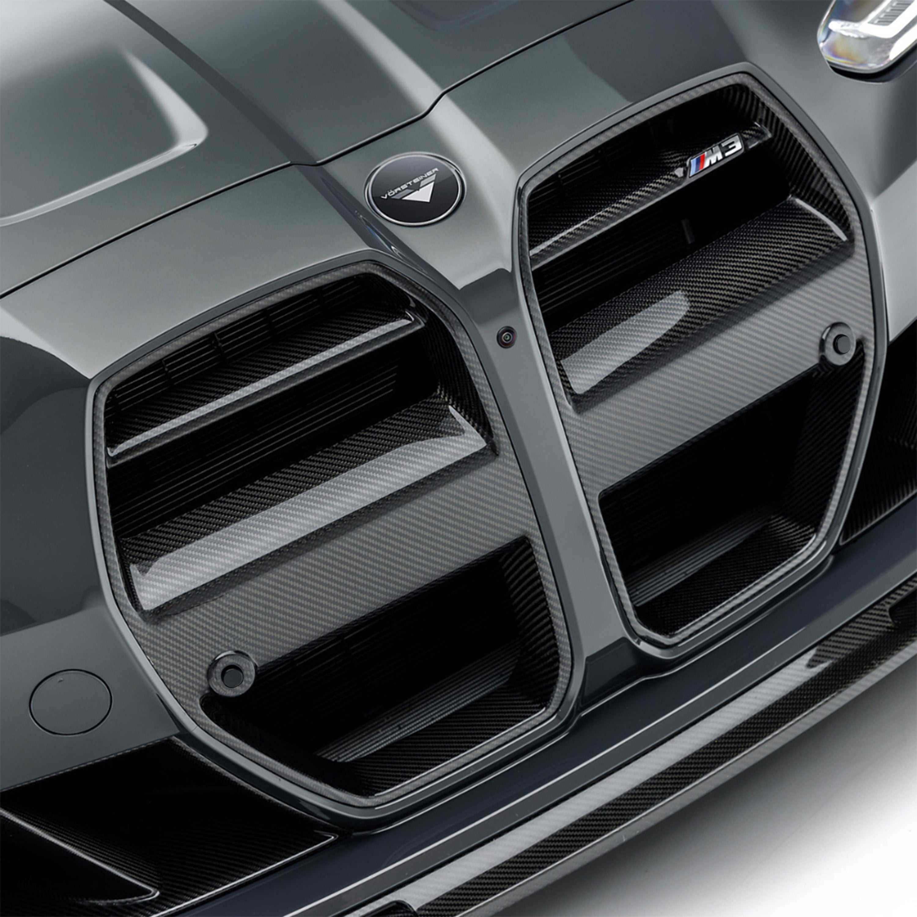BMW G8X M3 M4 Carbon Fiber Front Motorsport Grille V Style™ - High Performance Upgrade for Track & Street Racing - Perfect for Car Enthusiasts & Motorsport Events