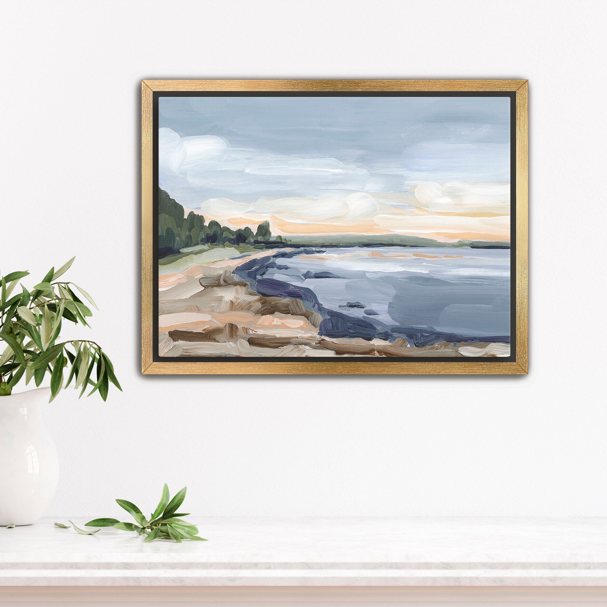 Beautiful Marsh Landscape Art Print - Nature Wall Decor for Living Room, Bedroom & Office | High-Quality Canvas Painting