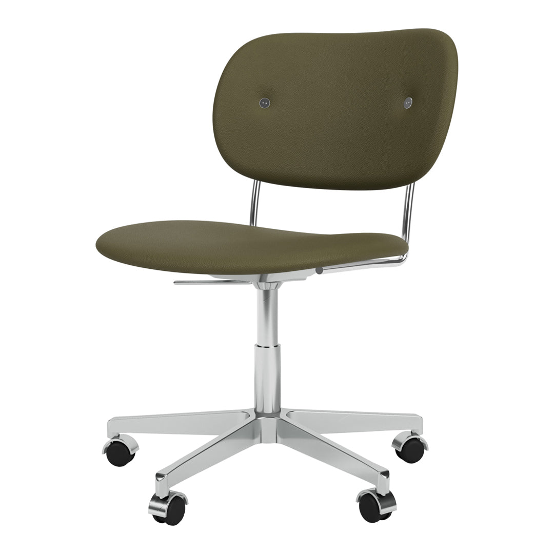 Ergonomic Office Chair with Fully Upholstered Seat & Back, 360° Swivel Base with Smooth-Rolling Casters - Perfect for Home Office, Gaming, and Workspaces