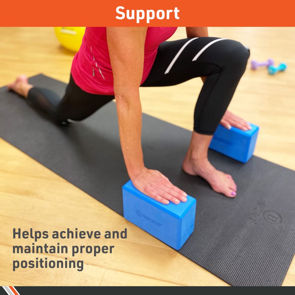 Premium Yoga Blocks for Stability & Support - Non-Slip EVA Foam Yoga Bricks for Beginners & Advanced Practice - Ideal for Yoga, Pilates, Stretching & Meditation at Home or Studio