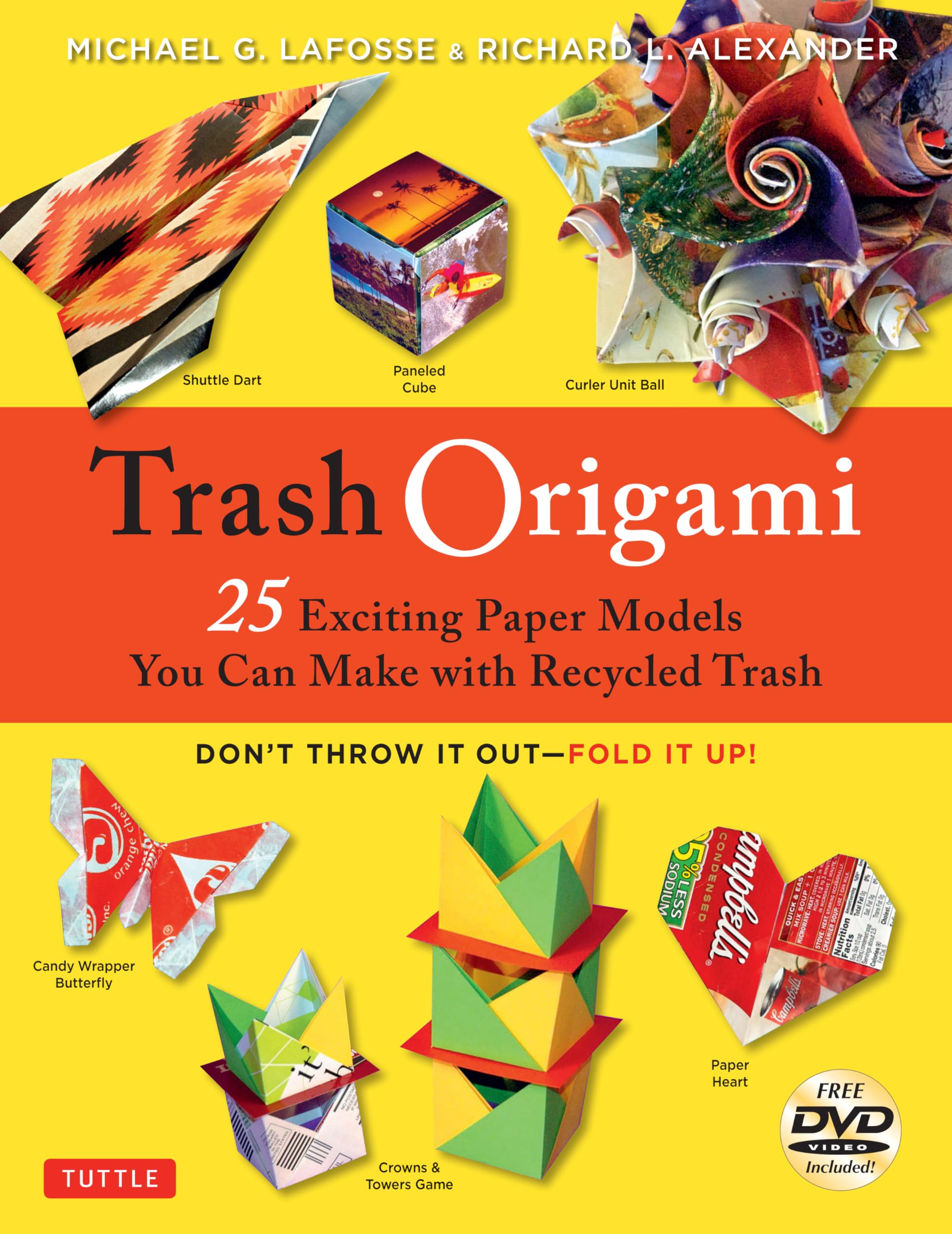 Trash Origami: 25 Exciting Paper Models from Recycled Materials - Origami Book with Fun Projects & Instructional DVD - Perfect for Eco-Friendly Crafts, Kids Activities, and Creative Recycling