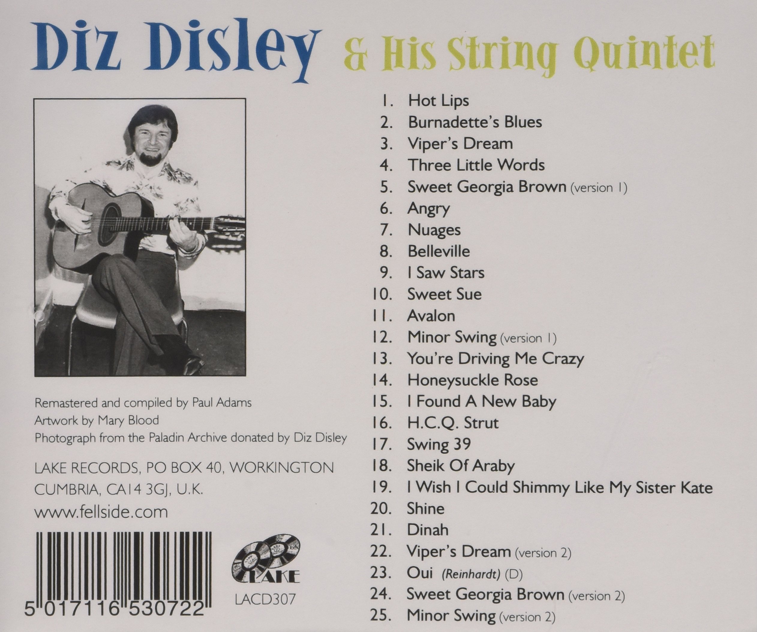 Diz Disley & His String Quintet - Classic Jazz Music Album | Perfect for Relaxation, Dinner Parties & Jazz Enthusiasts