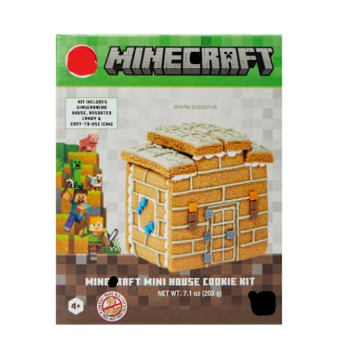 Minecraft Mini House Cookie Kit - Limited Edition 7 oz Holiday Baking Set for Christmas, Birthday & Party Decorations