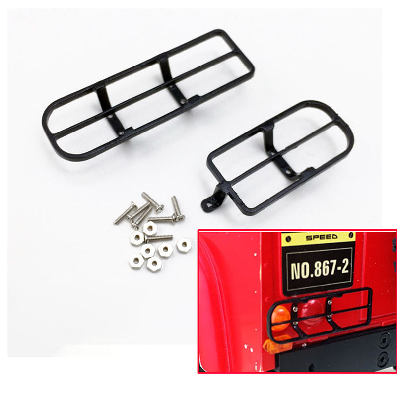 Upgraded Metal Front Light Grill for 1/10 Scale G2 RC Crawler Car D90 - Durable Off-Road Accessory for Trail & Rock Crawling Adventures