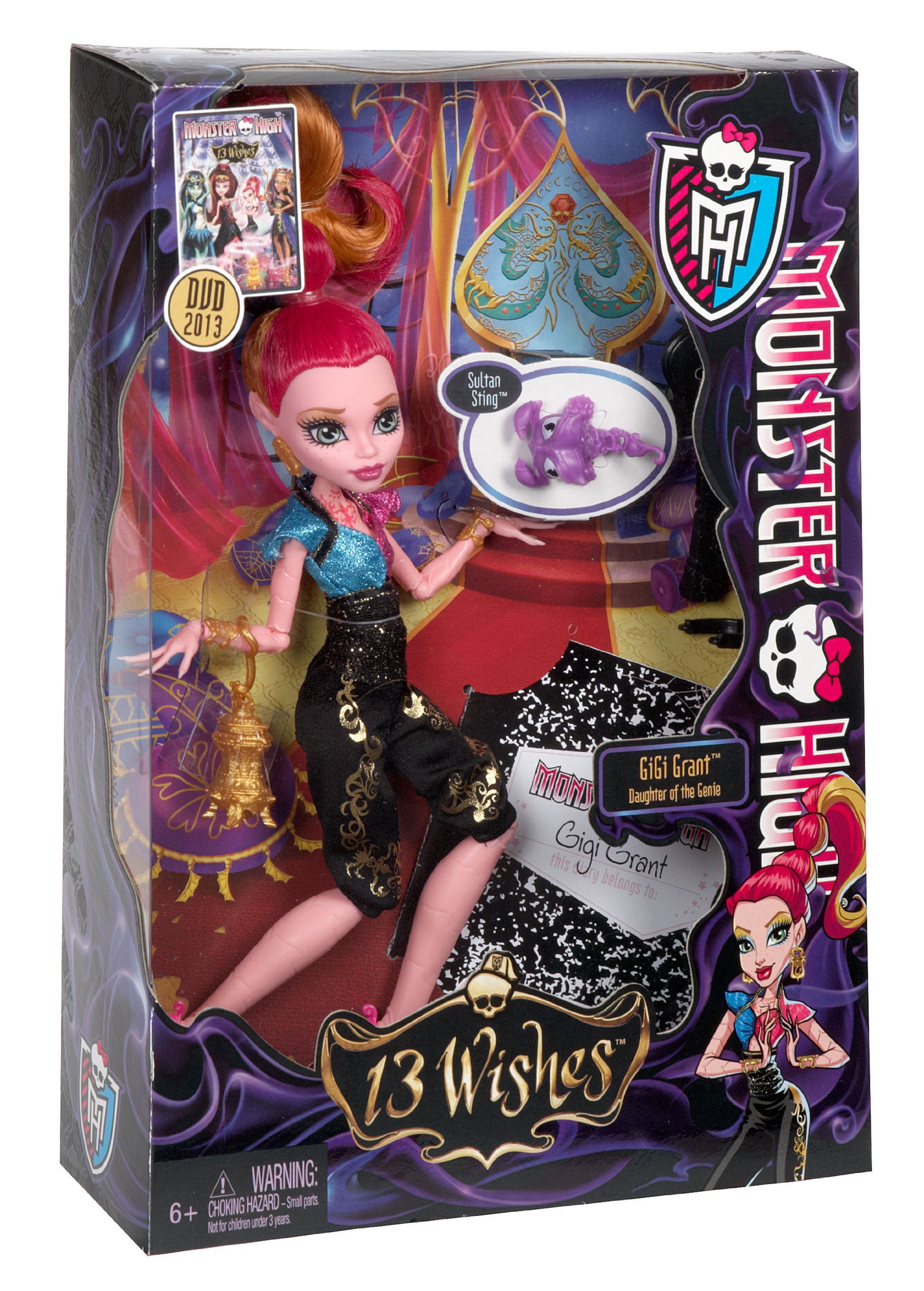 Monster High 13 Wishes Gigi Grant Fashion Doll - Collectible Toy for Kids & Fans | Perfect for Birthday Gifts, Halloween Costumes & Doll Collections