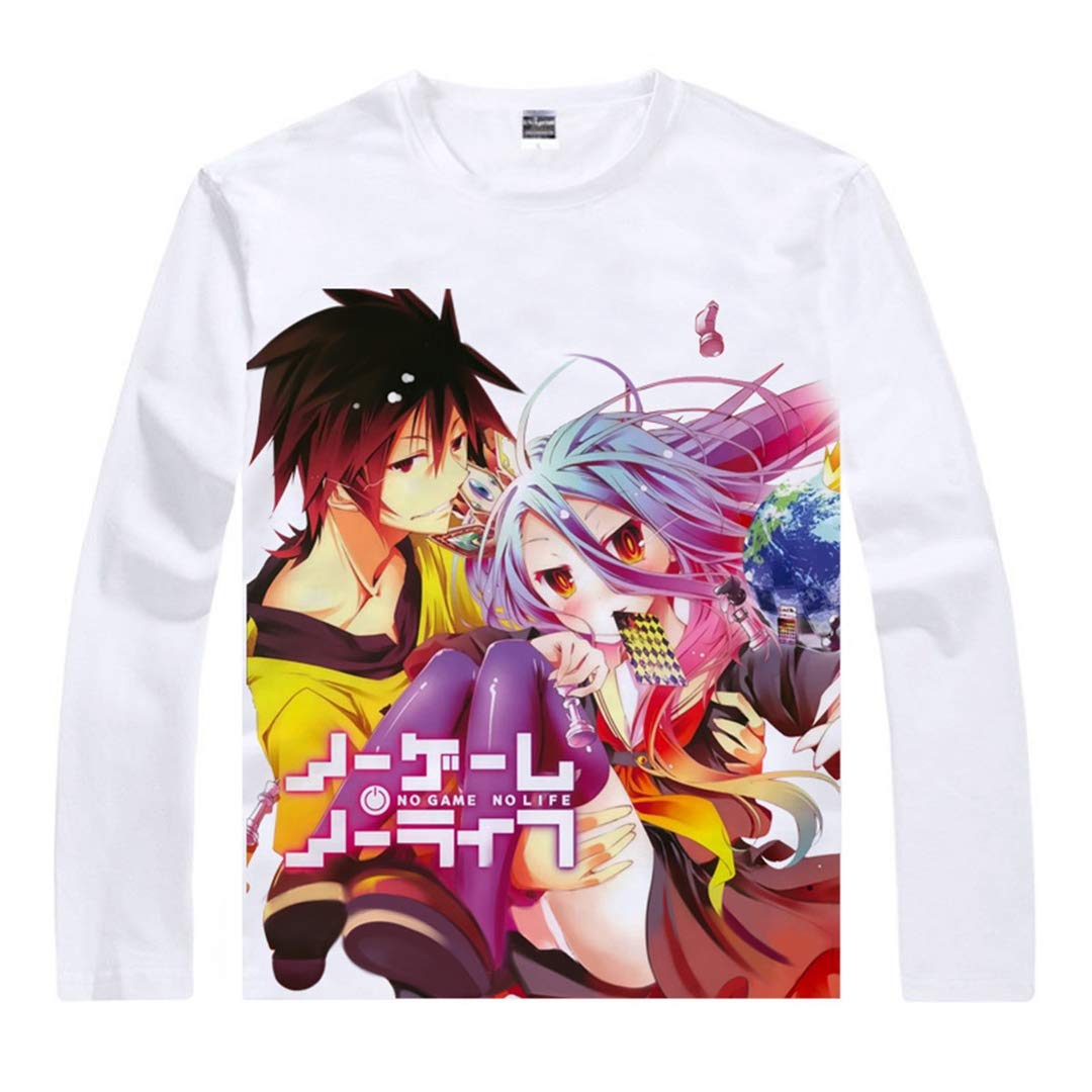 No Game No Life Anime Cosplay Hoodie - Fleece Sweatshirt for Fans & Costume Enthusiasts | Perfect for Conventions, Halloween & Cosplay Events