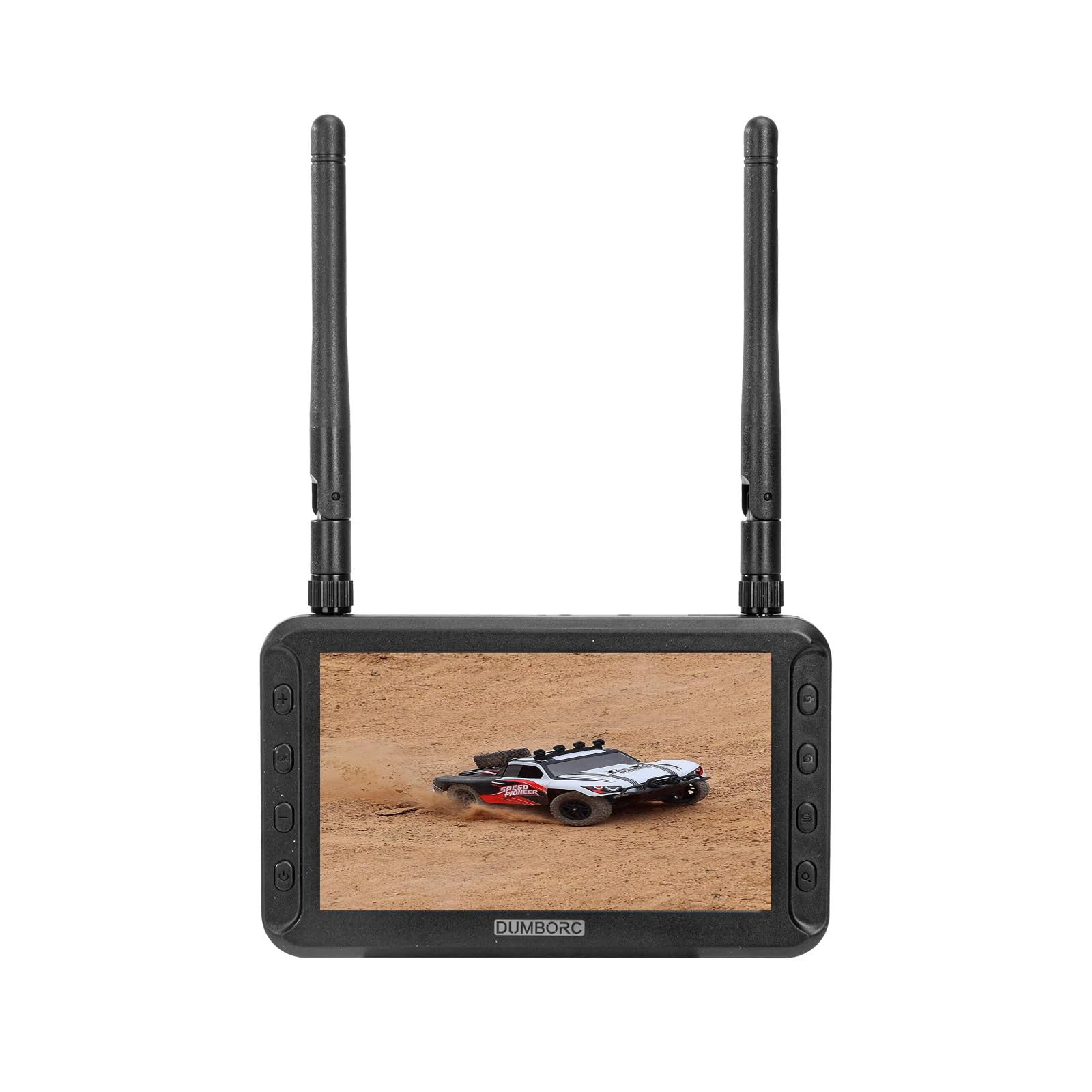 4.3'' FPV Monitor with 5.8Ghz 40CH Wireless LCD Display, 800x480 Resolution & Built-in Battery for RC Cars, Drones, Trucks, Crawlers, Boats - Perfect for FPV Racing, Aerial Photography and Remote Control Hobbies