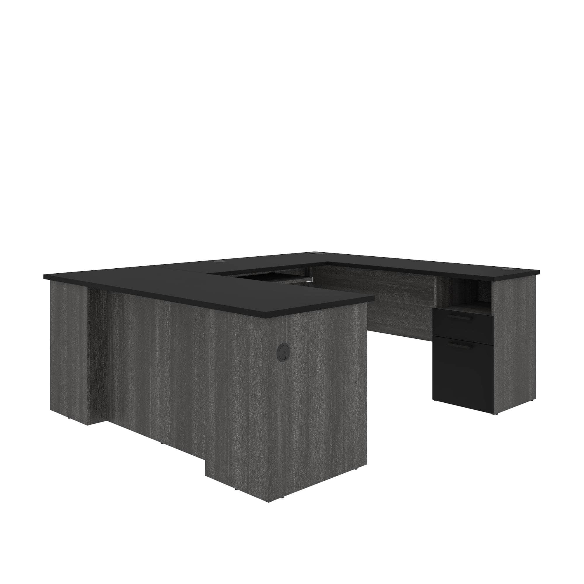 Norma 71W U-Shaped or L-Shaped Computer Desk - 2 Color Options for Home Office & Gaming Setup