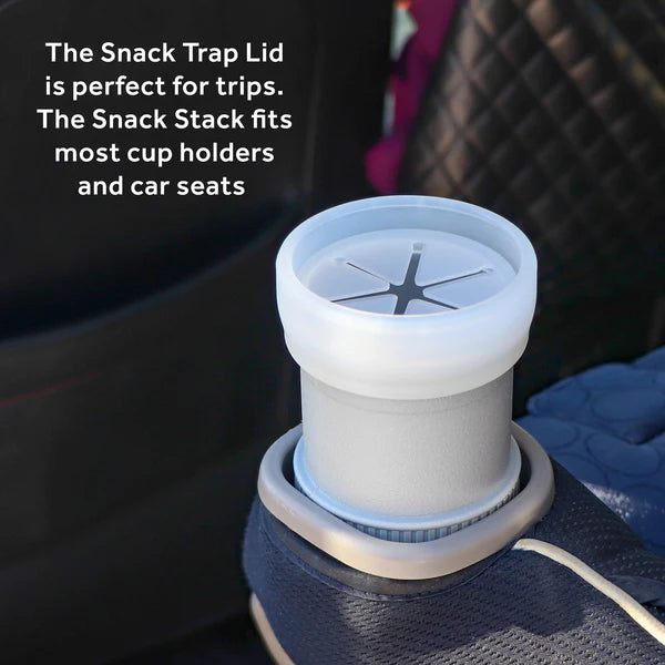 Reusable Snack Trap Lid - Spill-Proof Snack Container for Babies & Toddlers - Perfect for On-the-Go, Car Rides, and High Chair Feeding