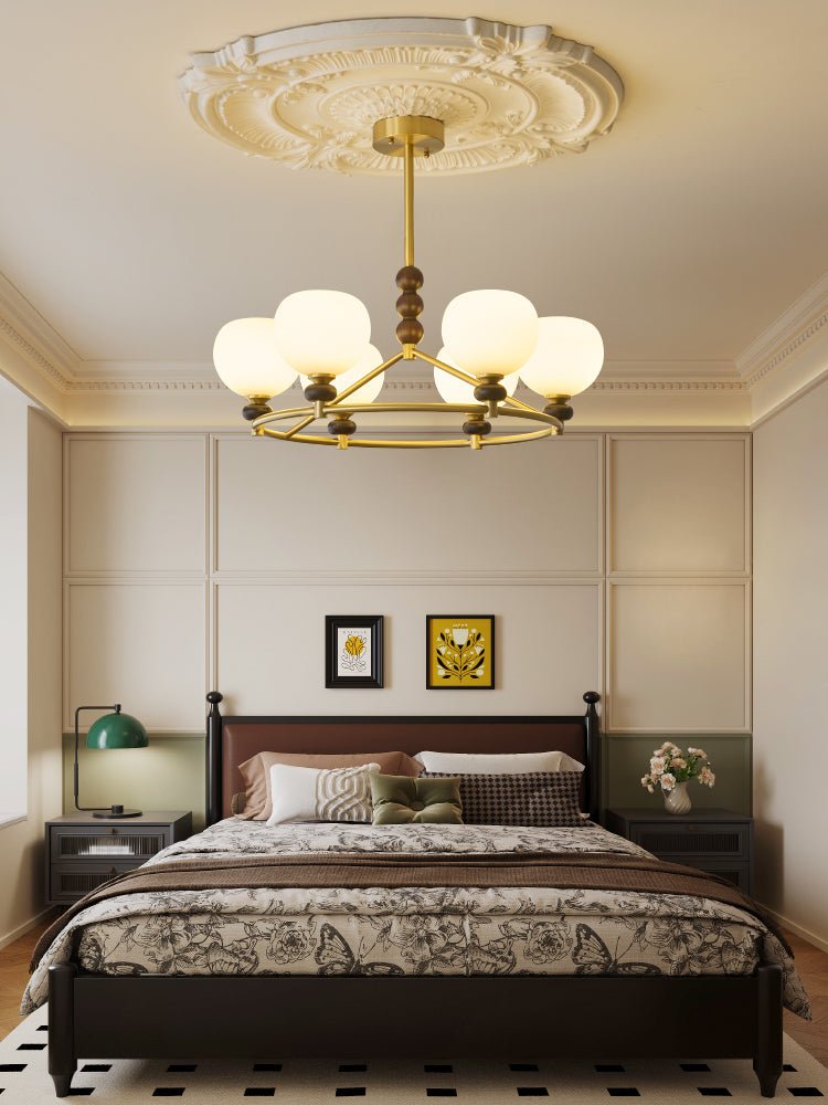 Celestique Crystal Chandelier - Elegant Ceiling Light Fixture for Dining Room, Living Room & Bedroom | Perfect for Home Decor & Wedding Venue Lighting
