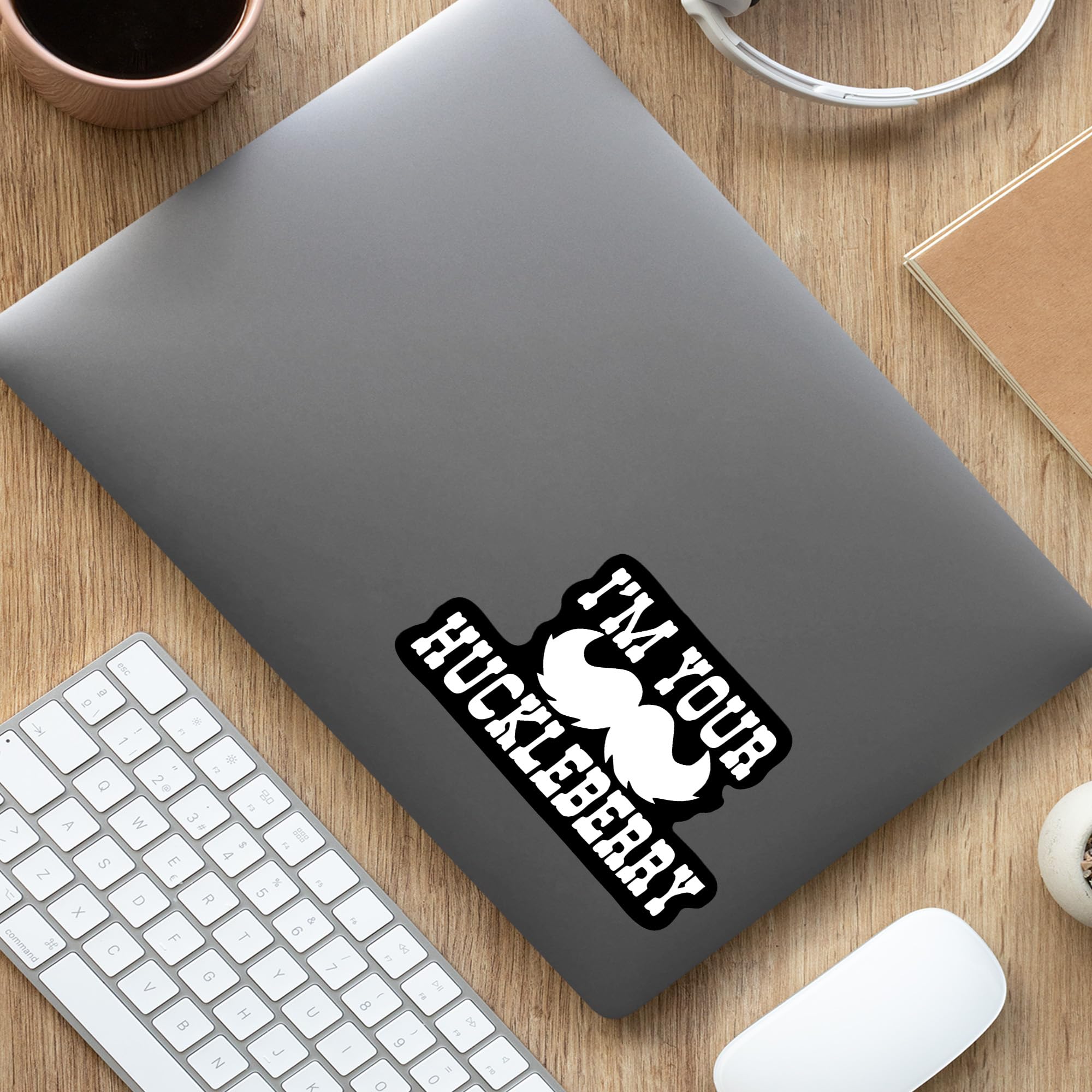 I'm Your Huckleberry Mustache Vinyl Decal Sticker - 5