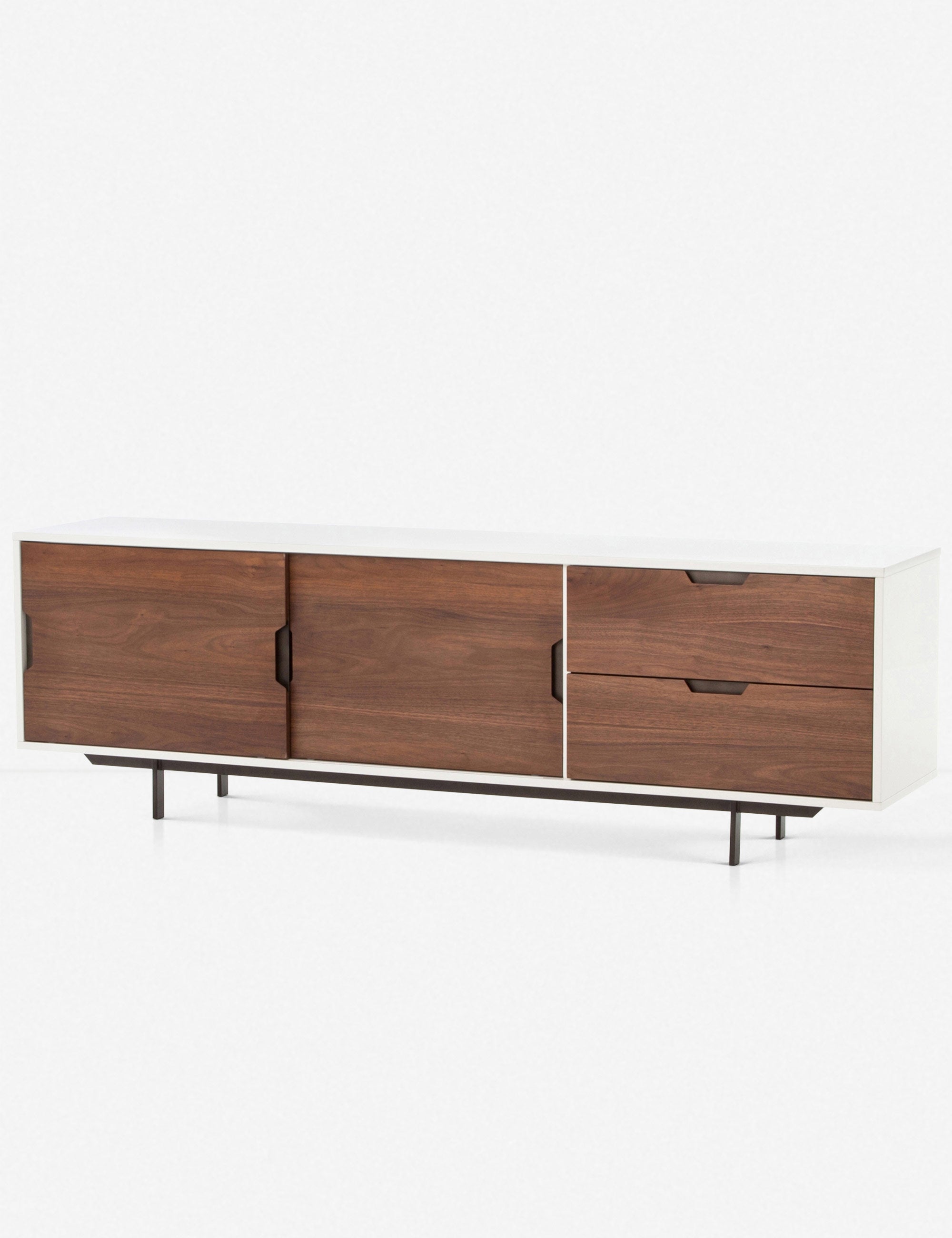 Modern Cordelle Media Console with Storage - Wooden TV Stand for Living Room, Bedroom & Home Theater - Perfect for Organizing Electronics, Gaming Consoles & Streaming Devices