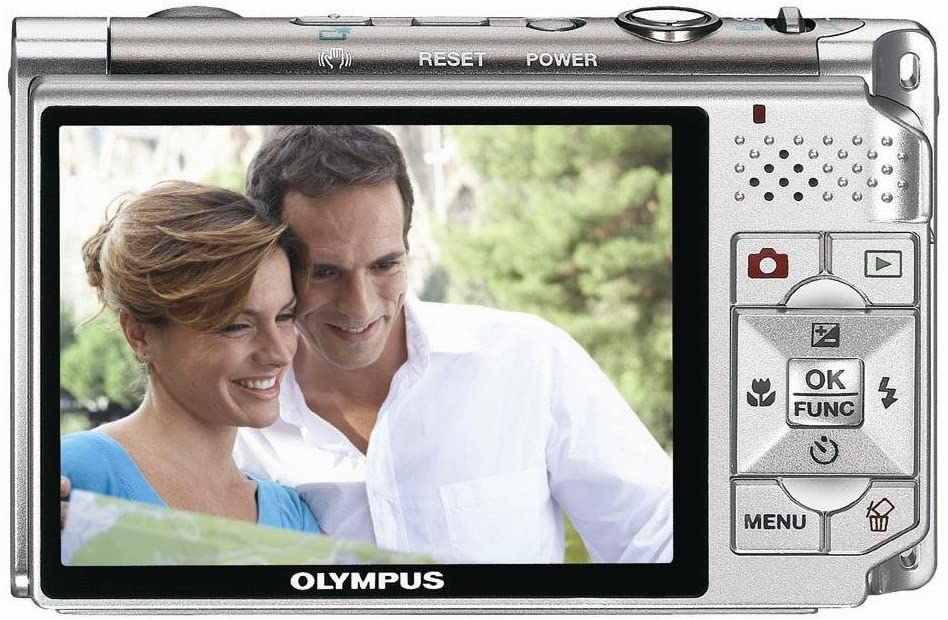 Olympus Stylus 730 Digital Camera 12MP 3x Optical Zoom - Silver | Compact Point & Shoot Camera for Travel, Vlogging & Everyday Photography