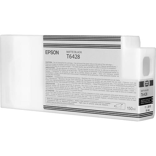 Epson T642800 Ultrachrome HDR Ink Cartridge 150ml Matte Black for Epson 7890/7900/9890/9900 Printers - Ideal for Professional Photo Printing and Fine Art Reproduction