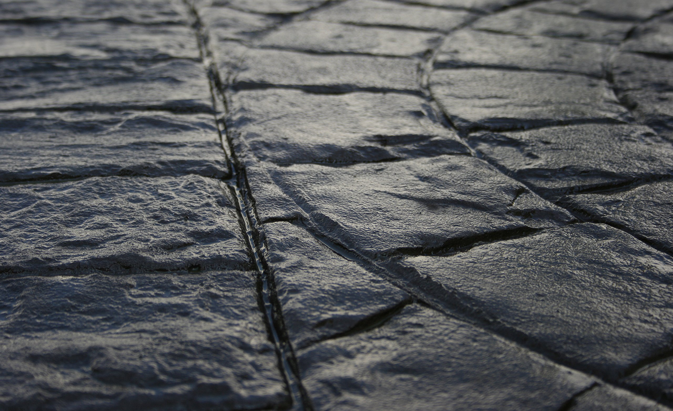 Walttools Roman Fan Concrete Stamp - Classic Cobblestone Pattern Texturing Mat | Durable Polyurethane with Realistic Detail (Rigid) | Perfect for Patio, Walkway & Driveway Decoration