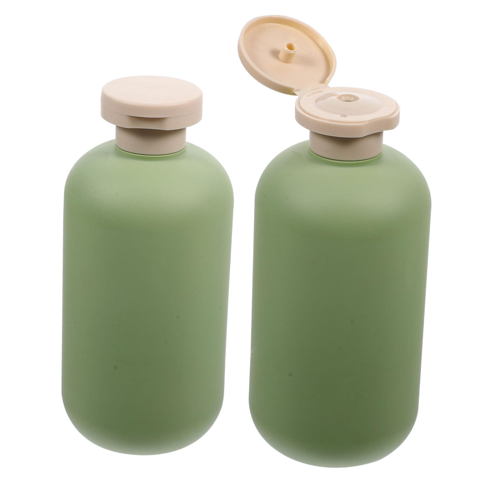 FRCOLOR 2 Pack 300ml Refillable Travel Bottles for Shampoo, Lotion & Toiletries - Leak Proof Squeeze Containers with Dispenser for Airplane, Gym & Vacation Essentials