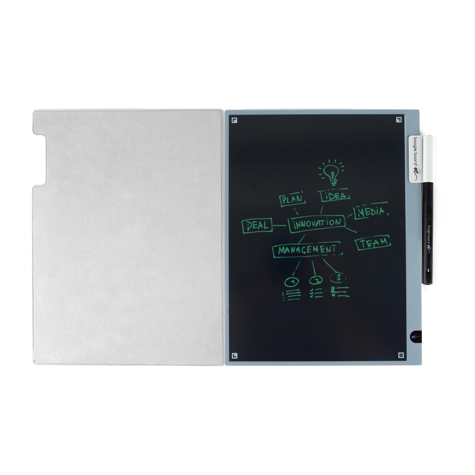 Blackboard 2.0 Smart Pen with Reusable Notebook Set | LCD Writing Tablet with Cloud Sync Technology | Endless Digital Pages & Dark Mode | Smart Erase Function | Compatible with iOS & Android Free App | Perfect for Students, Professionals & Artists for Note-Taking, Sketching & Digital Planning