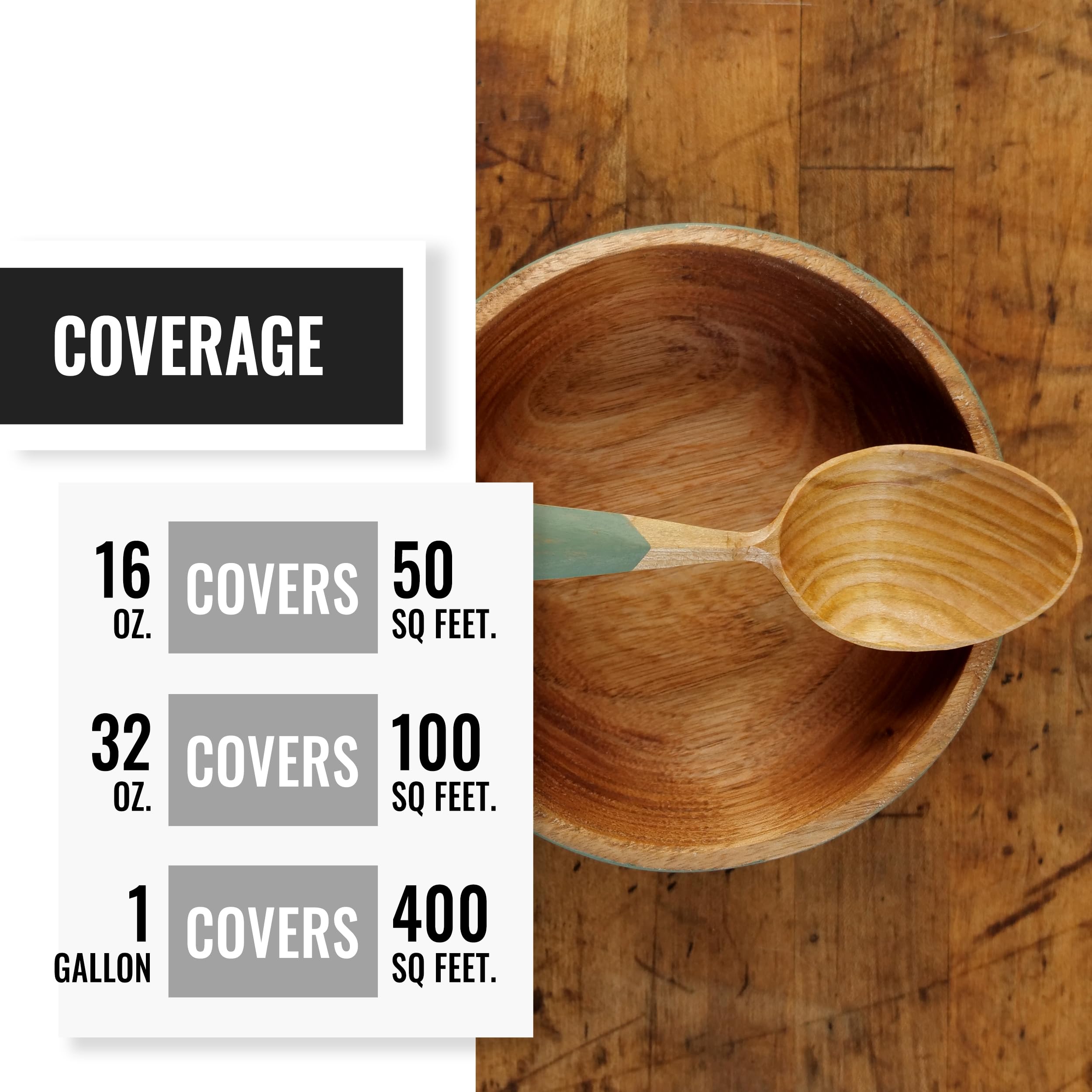 Real Milk Paint & Pure Tung Oil for Wood Finishing - Food Safe Half & Half Blend with Orange Peel Oil - Perfect for Cutting Boards, Butcher Blocks, Clay, Stone & Slate - 1 Gallon | Ideal for DIY Woodworking, Furniture Restoration & Natural Surface Protection