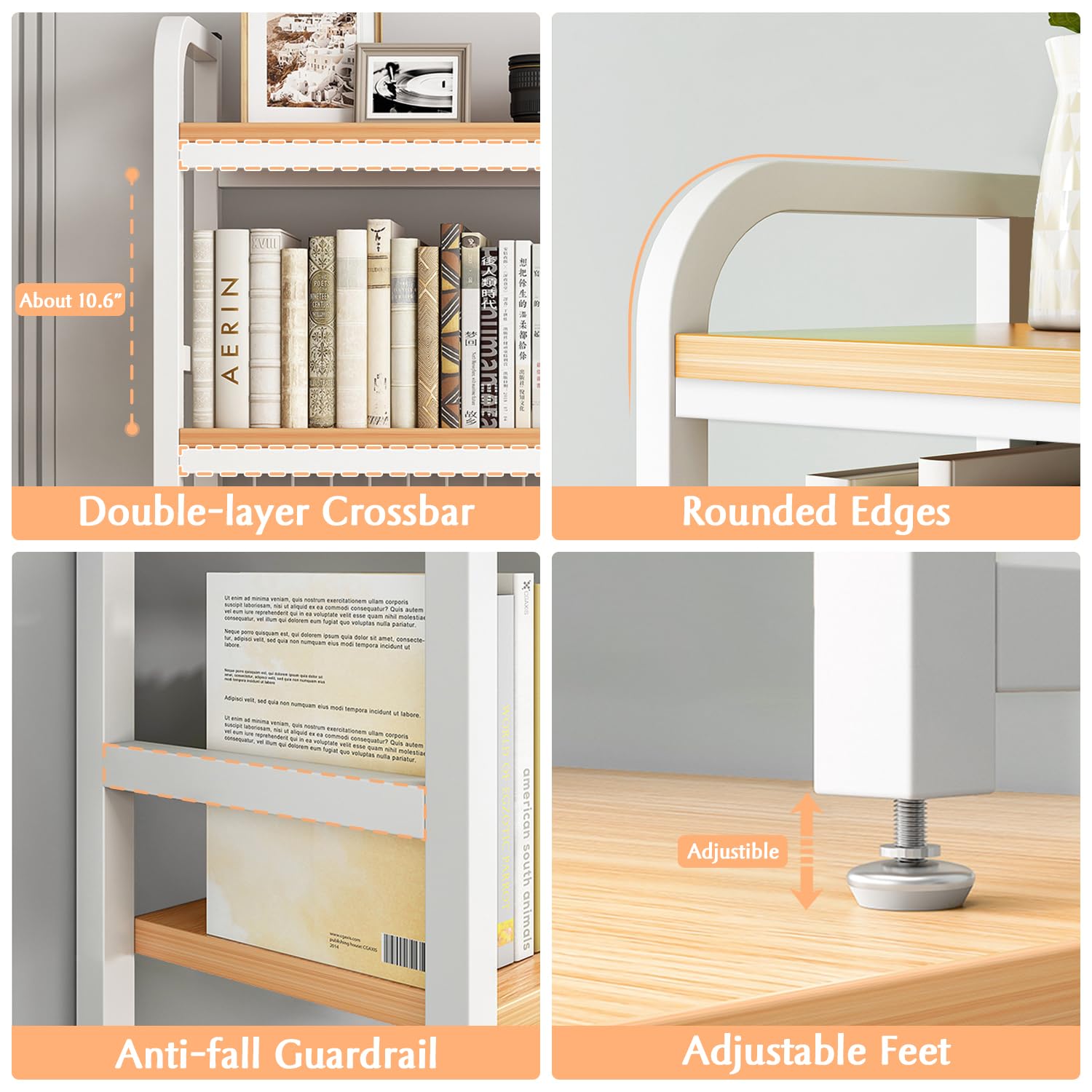 IOTXY 2-Tier Metal Desk Shelf Organizer - 45.3