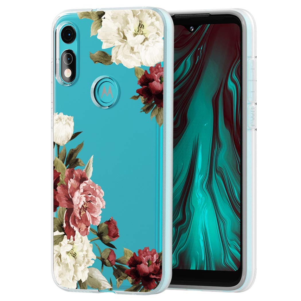 **Clear Shockproof TPU Phone Case for Motorola Moto E 2020 - Blossom Flower Design, Soft Protective Cover for Women & Girls - Perfect for Everyday Use & Gift Giving**