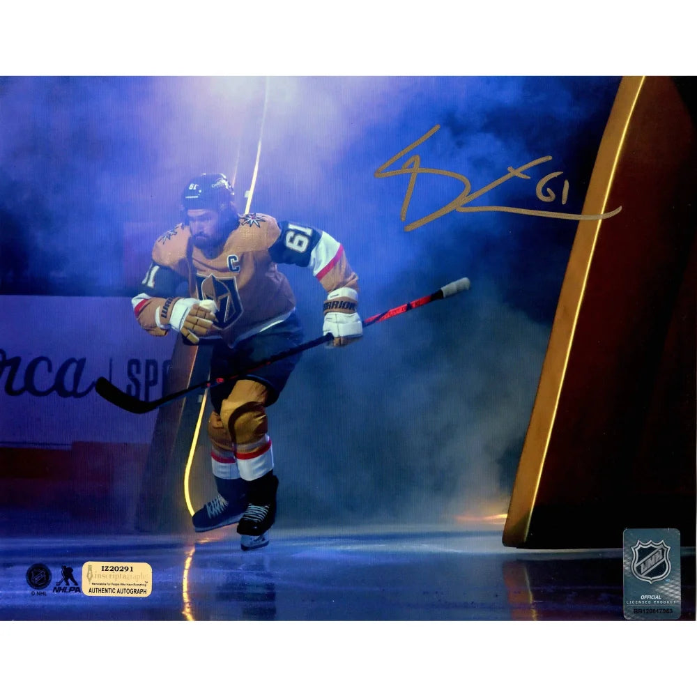 Authentic Mark Stone Autographed Vegas Golden Knights 8x10 Photo with COA - Signed Memorabilia for Hockey Fans & Collectors - Perfect for Man Cave, Sports Room Decor or Gift for NHL Enthusiasts