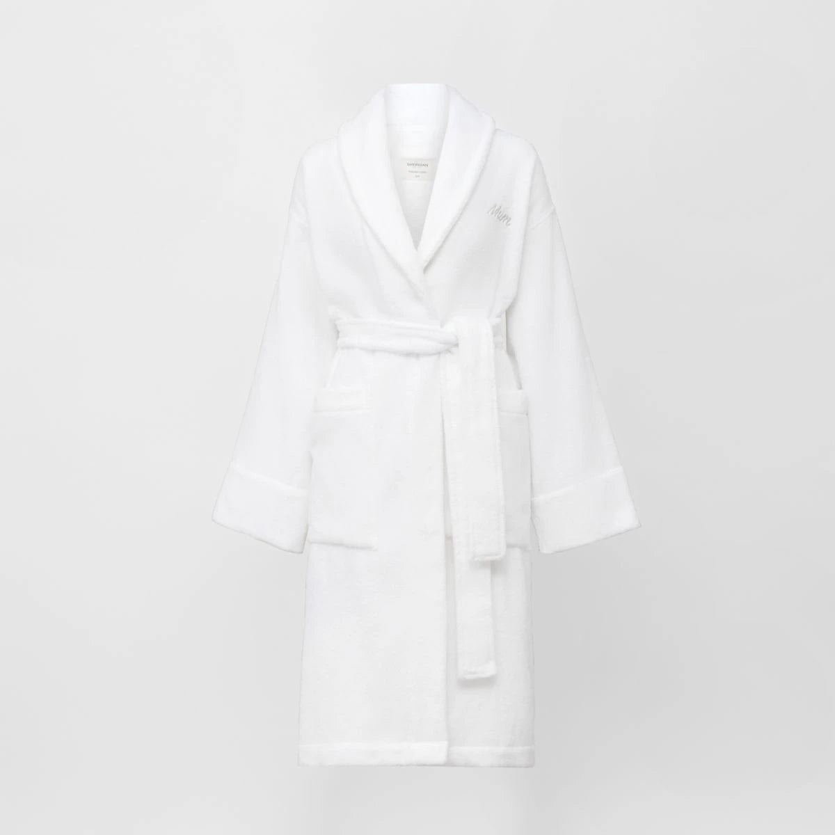 Sheridan AVEN Australian Cotton MUM Bath Robe - Soft White Long Women's Bathrobe for Spa, Lounge & Post-Shower Comfort