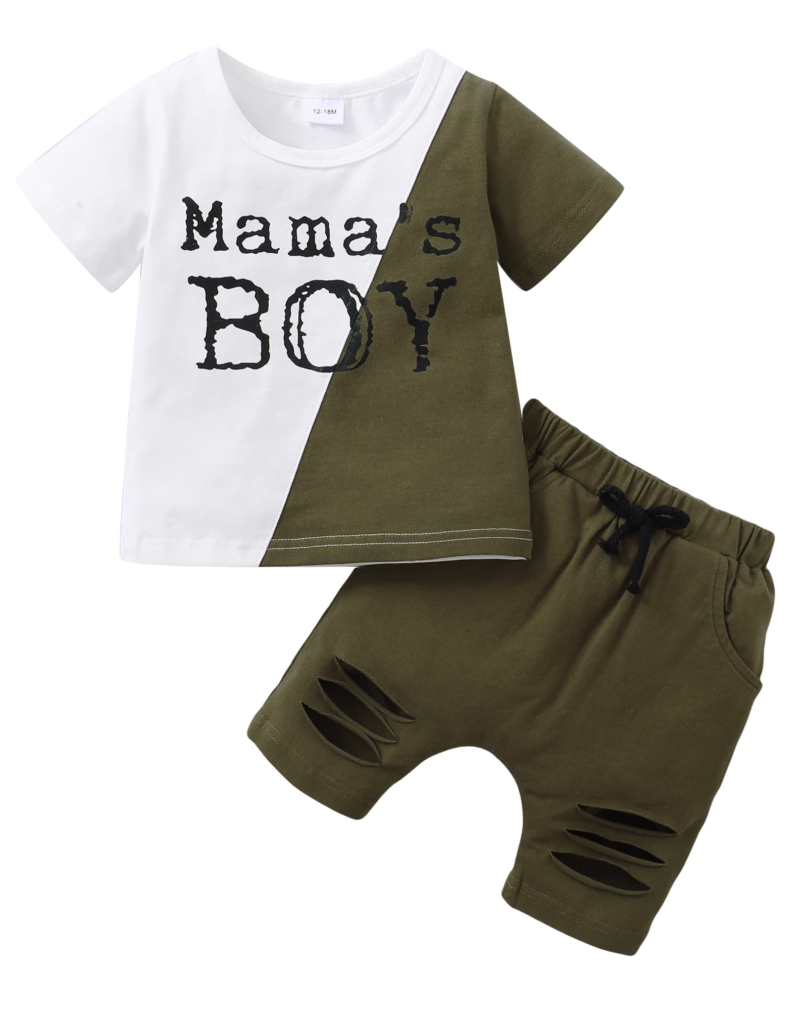 Toddler Boys Clothes Set - 100% Cotton Summer Outfit with Shirt & Shorts for Baby Boys | Playtime, Beach & Outdoor Activities
