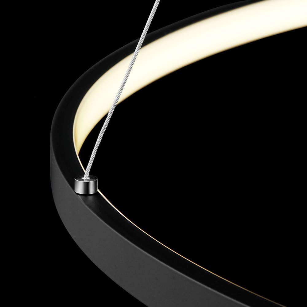 Modern LED Circle Pendant Light - 24