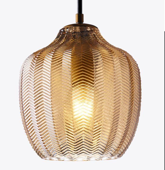 Modern LED Glass Pendant Light - Elegant Hanging Fixture for Kitchen Island, Dining Room & Living Room Decor