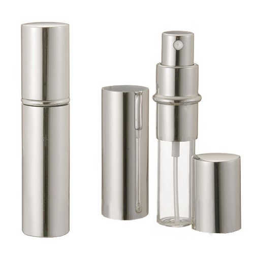 Premium Shiny Metallic Essential Oil Spray Bottle - 12ml Aromatherapy Perfume Atomizer (Pack of 50, Silver) for Home Spa, Yoga, Meditation & Gift Sets | Wholesale Bulk Quantity Available