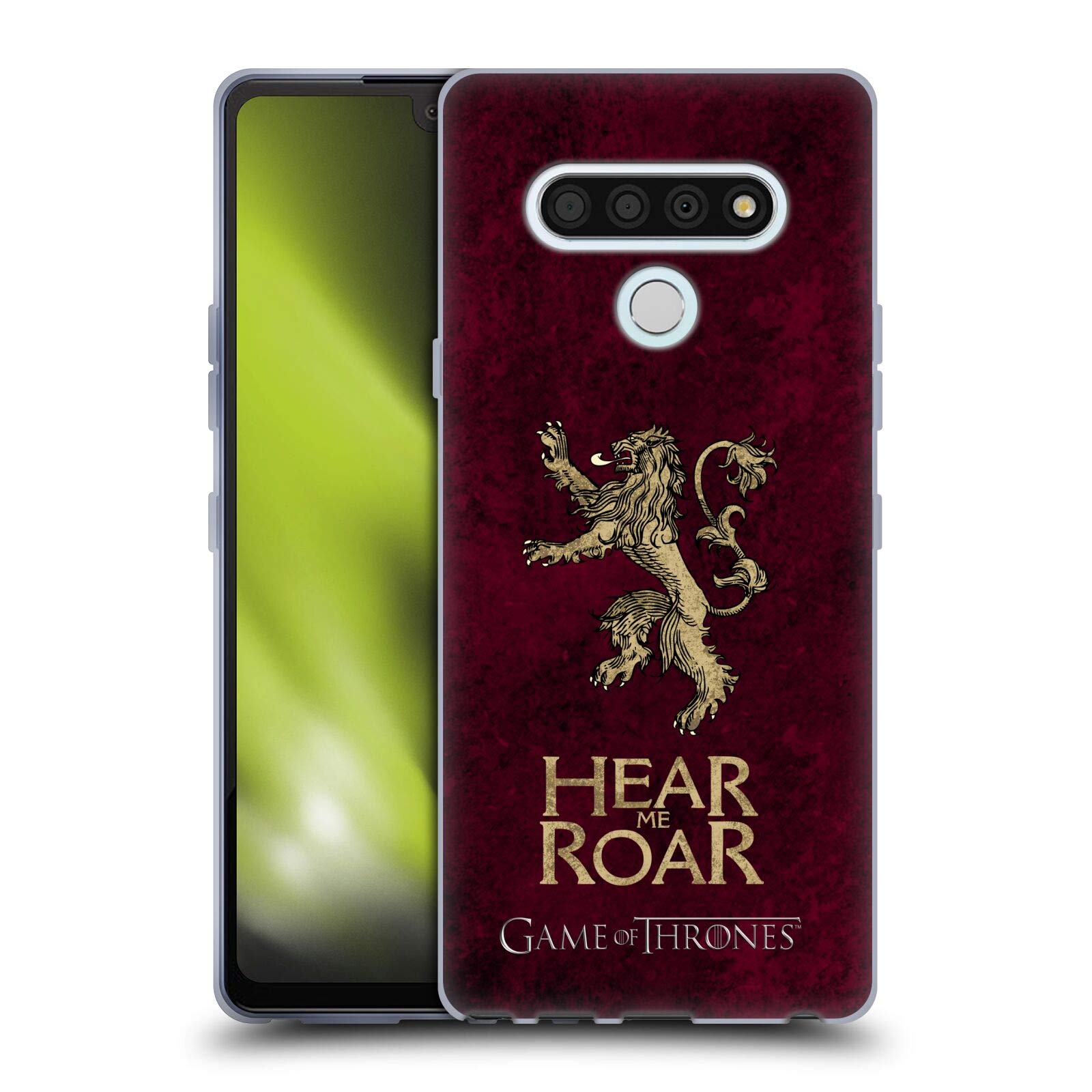 Game of Thrones Lannister Dark Distressed Sigil Soft Gel Case for LG Stylo 6 | Officially Licensed HBO Merchandise | Perfect for Fans & Daily Protection