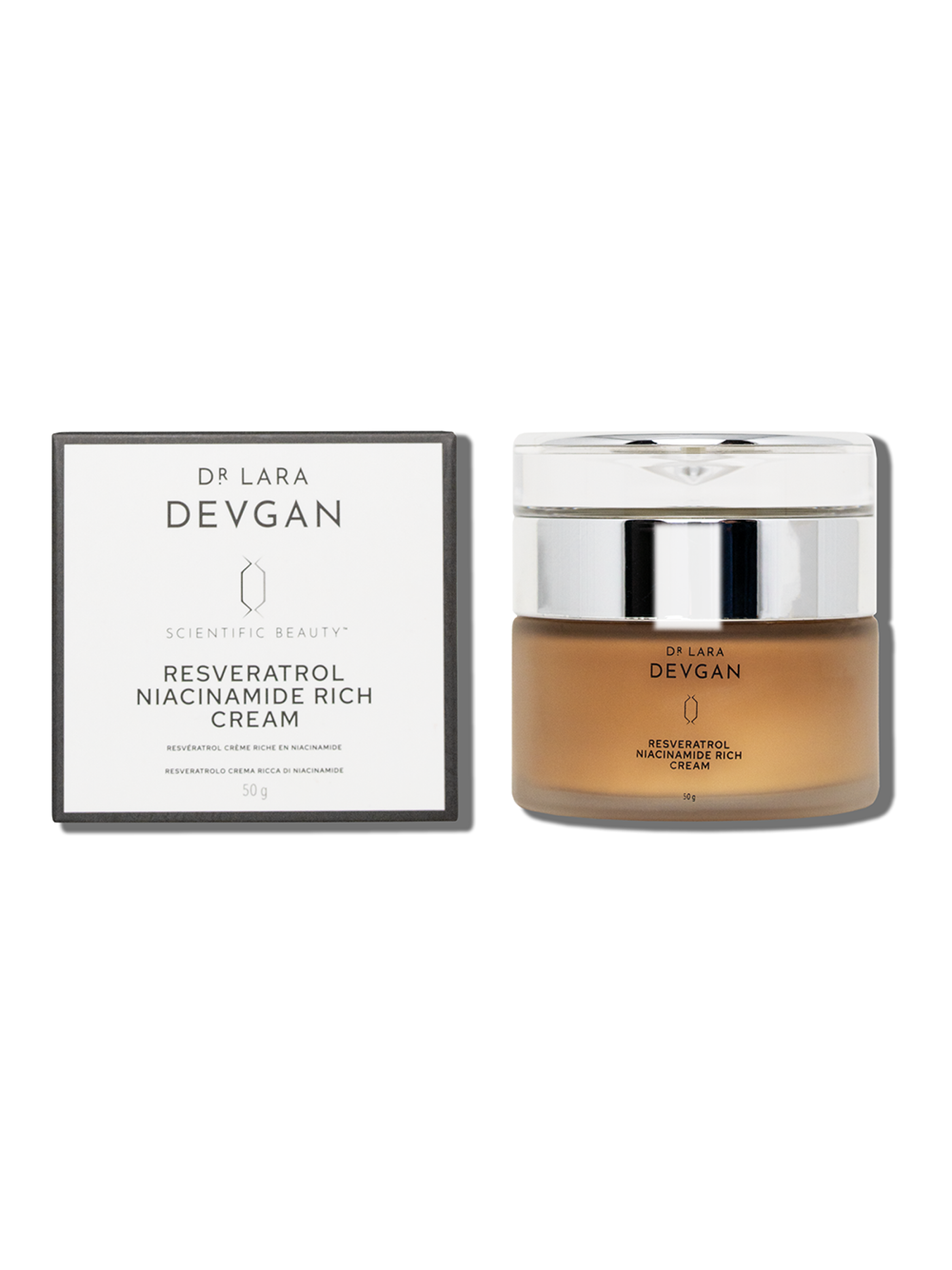 Dr. Devgan Resveratrol & Niacinamide Rich Anti-Aging Face Cream for Wrinkles & Brightening - Perfect for Night Skincare Routine & Daily Moisturizing