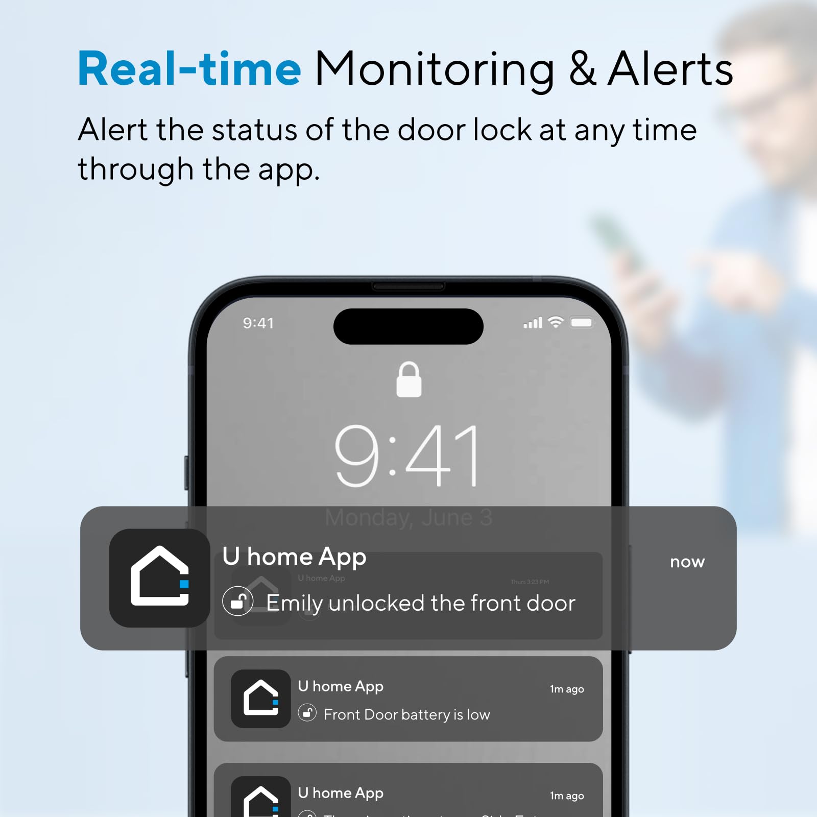 Ultraloq U-Bolt Pro Smart Door Lock with WiFi Bridge - Keyless Entry Fingerprint & App Control - Auto Lock & Code Sharing - Smart Deadbolt for Front Door (Satin Nickel) - Perfect for Home Security & Airbnb Rentals
