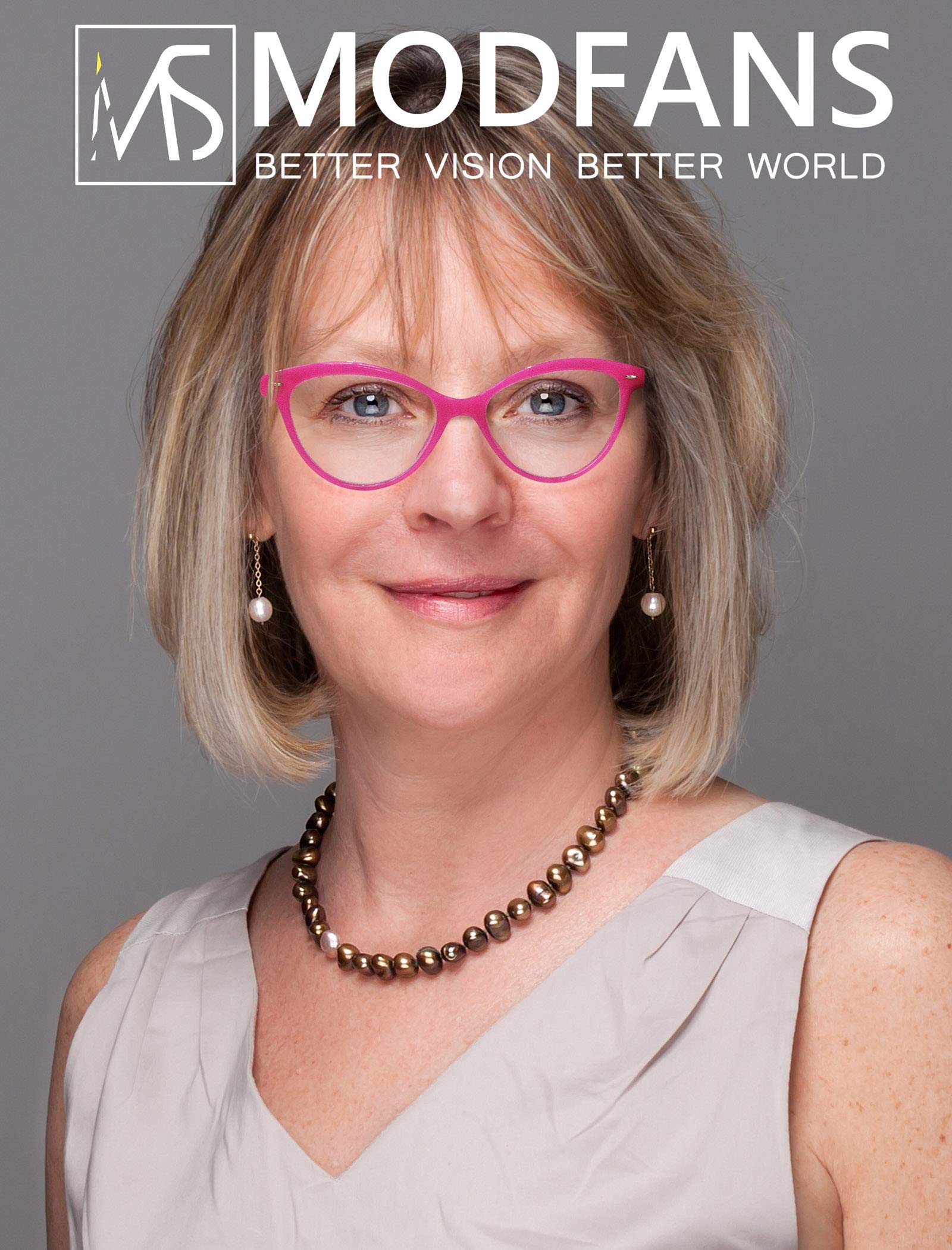 MODFANS 4 Pack Cat Eye Reading Glasses for Women - Spring Hinge, Stylish & Comfortable Readers - Perfect for Reading, Working, and Fashion Accessories