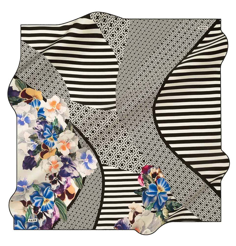 Aker Turkish Silk Hijab Scarf - Premium Modest Fashion for Women | Spring Summer 2020 Collection #7926 | Perfect for Daily Wear, Prayer, Special Occasions & Office Attire