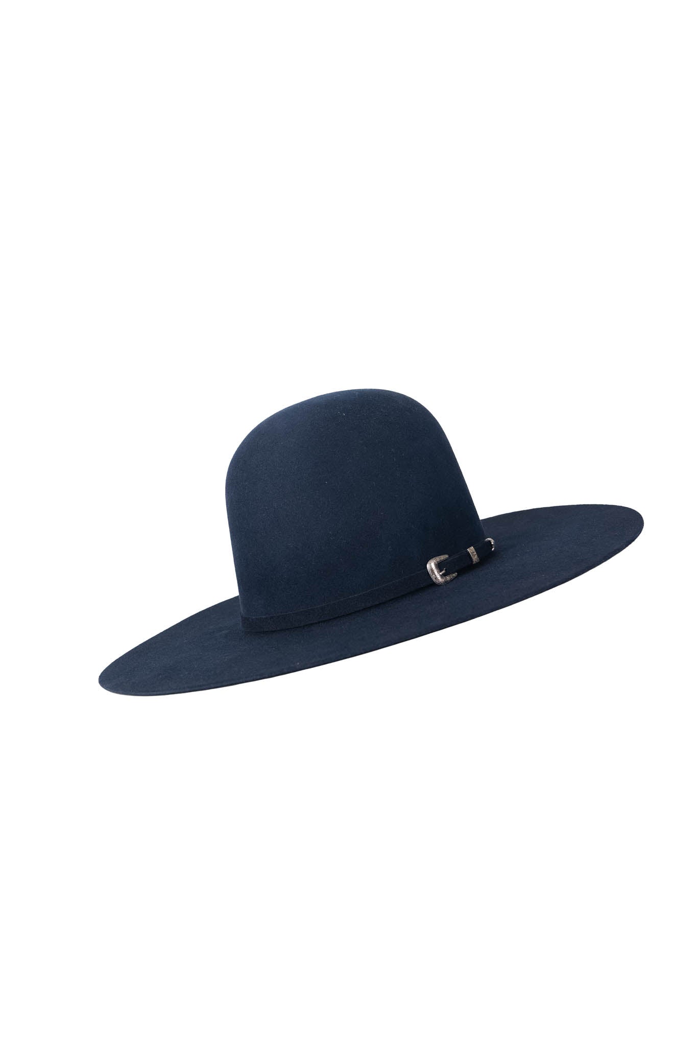 Rock'em 6X Blue Navy Beaver Blend Open Crown Felt Cowboy Hat for Men - Western Style Rancher Hat for Outdoor Rodeo, Horseback Riding & Country Fashion