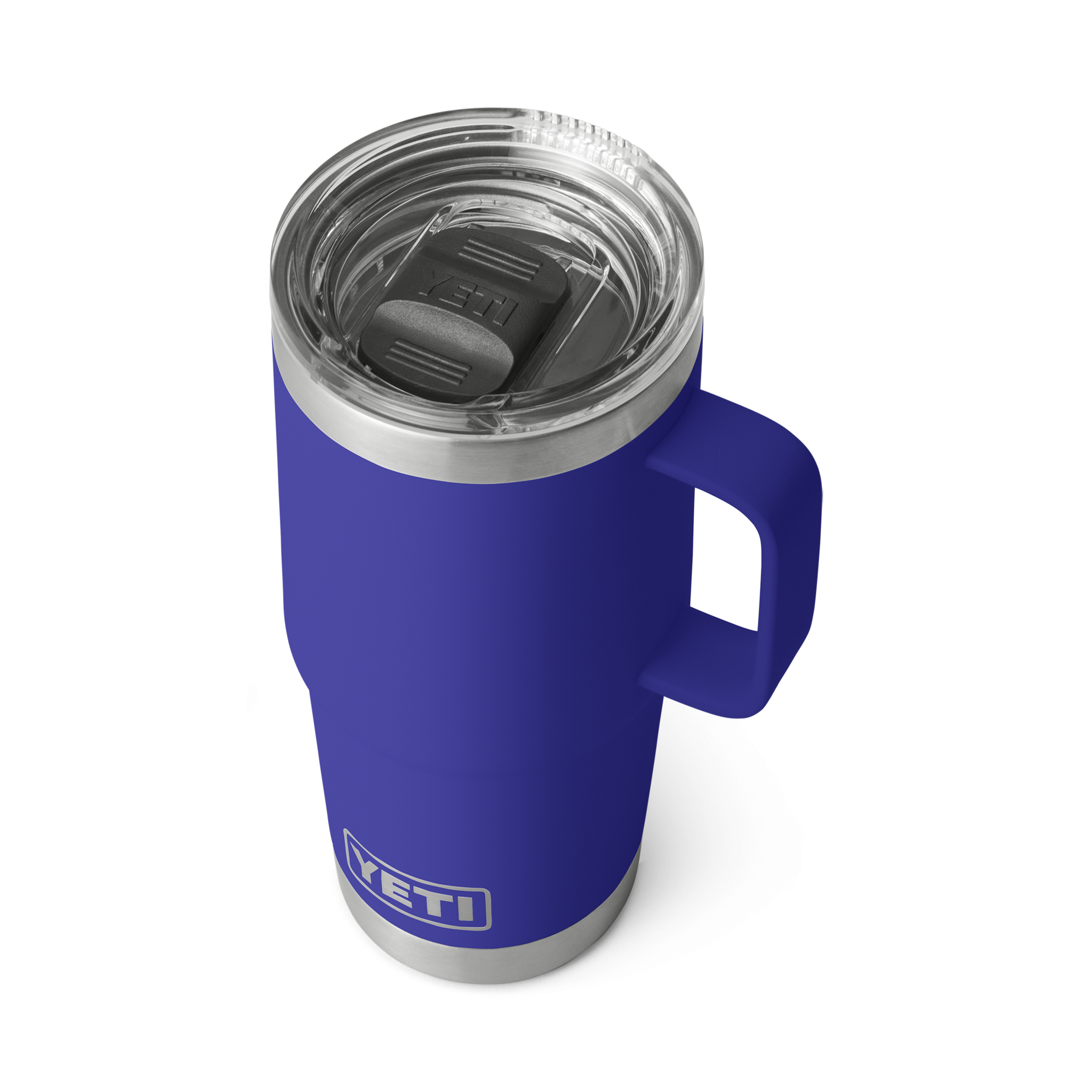 Yeti Rambler 20 oz Stainless Steel Travel Mug with Lid - Vacuum Insulated, Leak Proof, BPA Free - Perfect for Coffee, Tea & Hot/Cold Beverages - Ideal for Commuting, Camping & Outdoor Adventures (Offshore Blue)