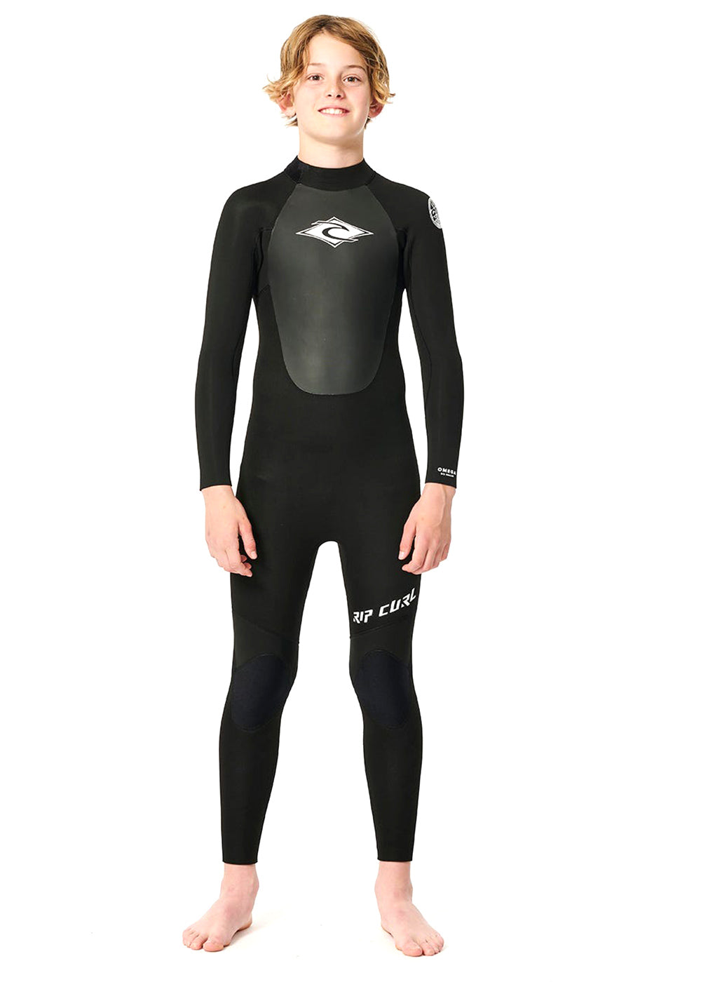 Rip Curl Kids Omega 3/2mm GBS BZ Steamer Wetsuit - Warm & Flexible Neoprene Wetsuit for Boys & Girls - Perfect for Surfing, Swimming & Water Sports in Cold Weather