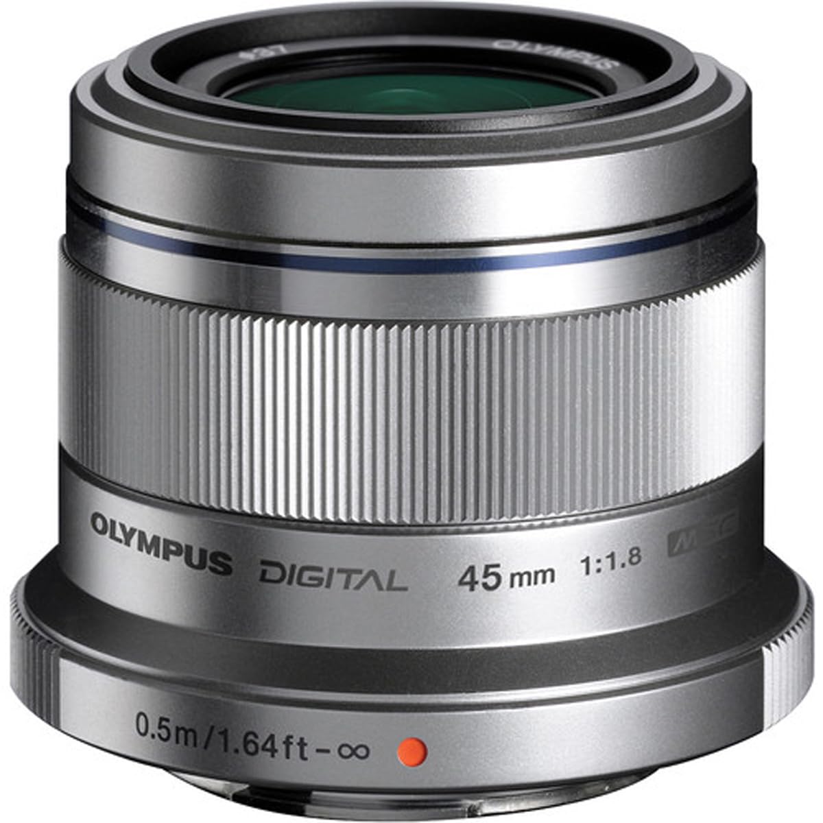 Olympus M.Zuiko Digital ED 45mm f/1.8 Silver Lens for Micro Four Thirds Cameras - Perfect for Portraits, Street Photography & Low Light Shooting