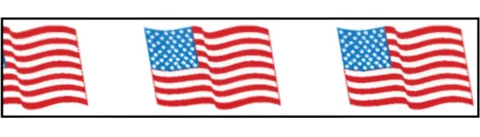 American Flag Printed Tape 3