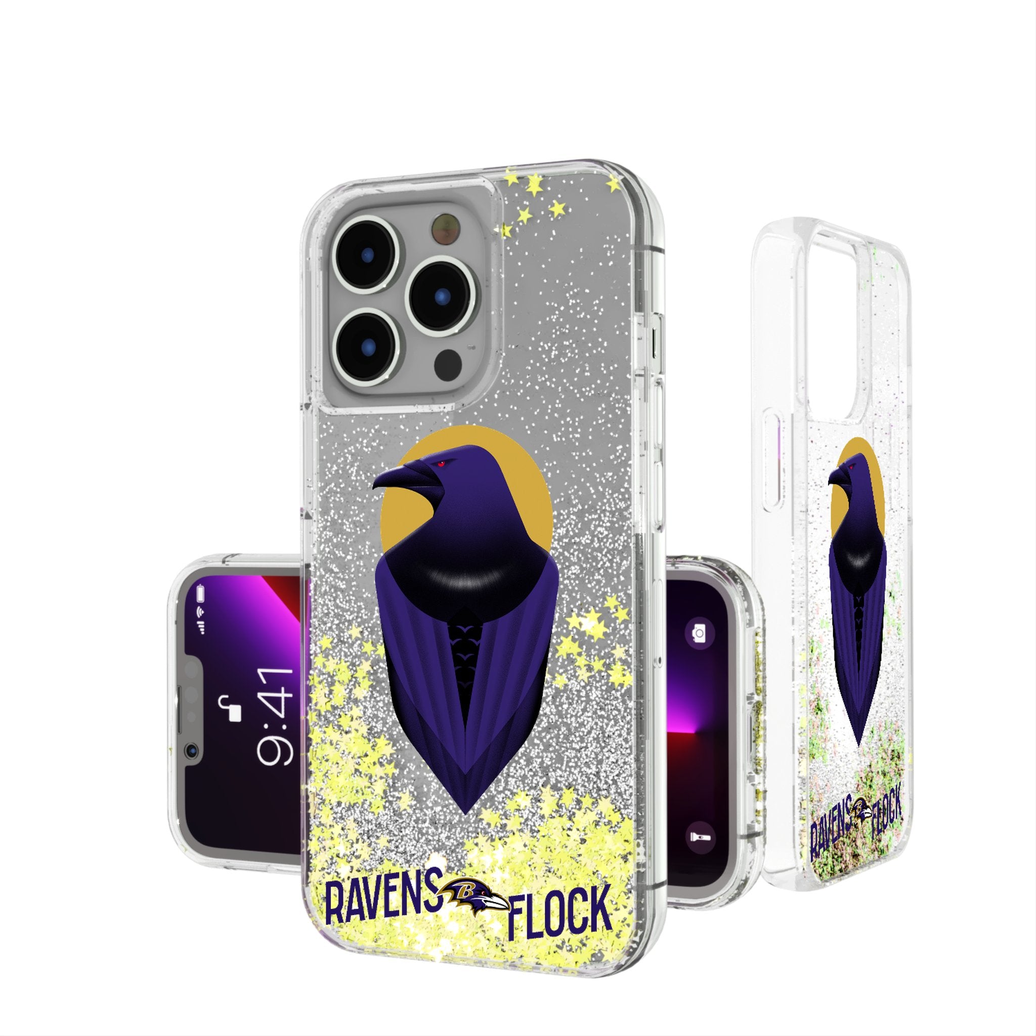 Baltimore Ravens 2024 Limited Edition Glitter Phone Case - Shockproof Protective Cover for iPhone & Samsung - Perfect for Game Day & Ravens Fans